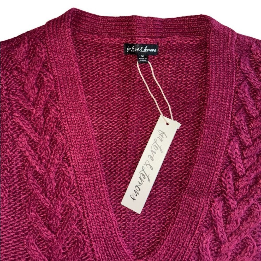 NWT FOR LOVE & LEMONS Women's Layton Cropped Vest Size Medium - Picture 8 of 9